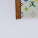 LOUIS VUITTON Monogram Multicolor Porte Monnaie Plat White M92657 Auth KD109-15