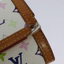LOUIS VUITTON Monogram Multicolor Porte Monnaie Plat White M92657 Auth KD109-8