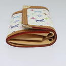 LOUIS VUITTON Monogram Multicolor Porte Monnaie Plat White M92657 Auth KD109-4