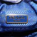 PRADA Shoulder Bag Nylon Blue Gold Auth KD114V-21