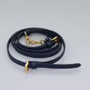 PRADA Shoulder Bag Nylon Blue Gold Auth KD114V-25