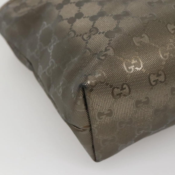 GUCCI GG implementation Tote Bag Khaki 211138 Auth KD120