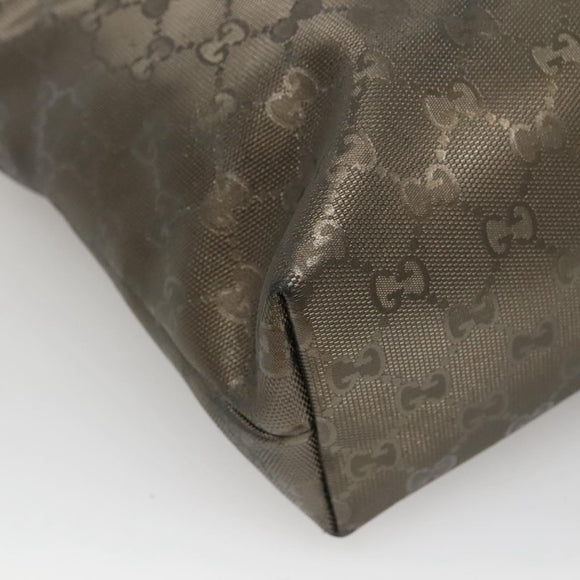 GUCCI GG implementation Tote Bag Khaki 211138 Auth KD120
