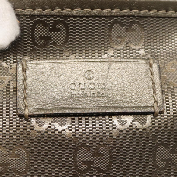 GUCCI GG implementation Tote Bag Khaki 211138 Auth KD120
