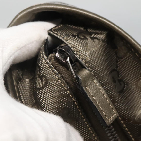 GUCCI GG implementation Tote Bag Khaki 211138 Auth KD120