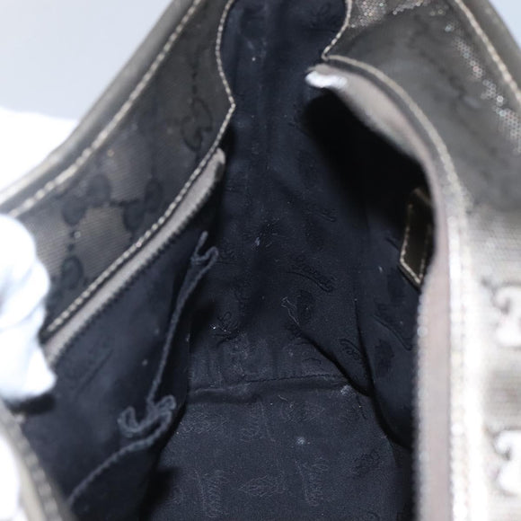 GUCCI GG implementation Tote Bag Khaki 211138 Auth KD120