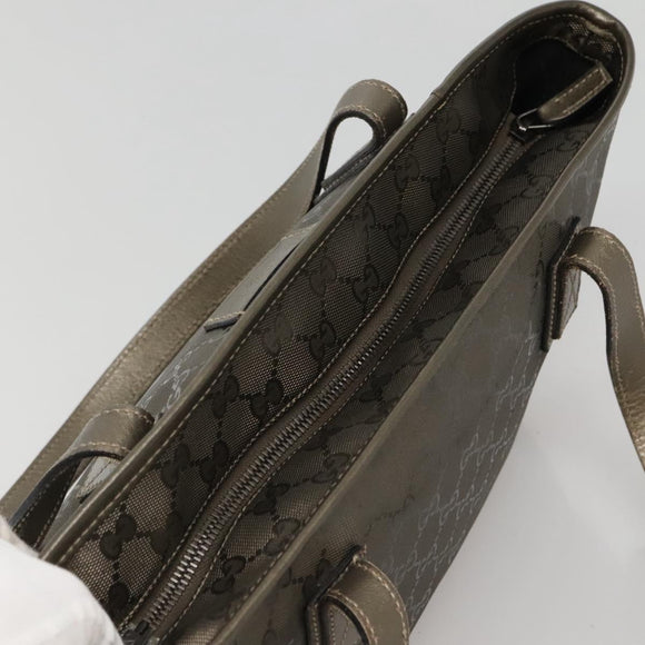 GUCCI GG implementation Tote Bag Khaki 211138 Auth KD120