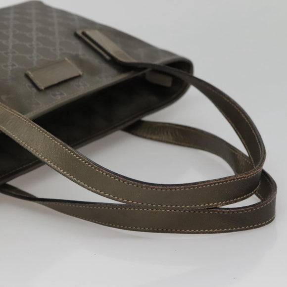 GUCCI GG implementation Tote Bag Khaki 211138 Auth KD120