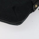 GUCCI GG Canvas Sherry Line Accessory Pouch Black Khaki 145970 Auth KD125V-17