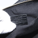 GUCCI GG Canvas Sherry Line Accessory Pouch Black Khaki 145970 Auth KD125V-11