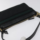 GUCCI GG Canvas Sherry Line Accessory Pouch Black Khaki 145970 Auth KD125V-6