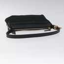 GUCCI GG Canvas Sherry Line Accessory Pouch Black Khaki 145970 Auth KD125V-7