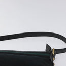 GUCCI GG Canvas Sherry Line Accessory Pouch Black Khaki 145970 Auth KD125V-14