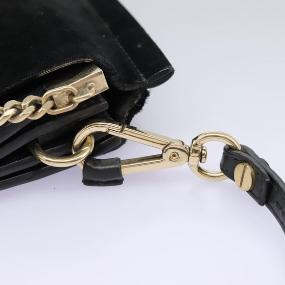 Chloe Fay Shoulder Bag Suede Leather Black Auth KD130
