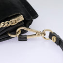 Chloe Fay Shoulder Bag Suede Leather Black Auth KD130-9