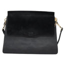 Chloe Fay Shoulder Bag Suede Leather Black Auth KD130-2
