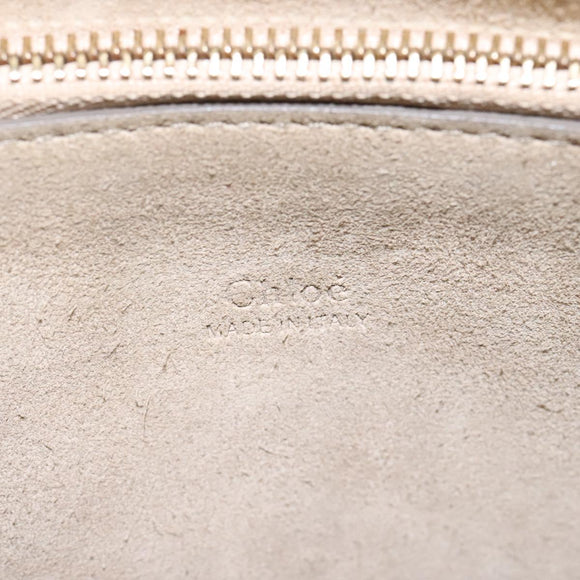 Chloe Fay Shoulder Bag Suede Leather Black Auth KD130