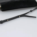 Chloe Fay Shoulder Bag Suede Leather Black Auth KD130-8
