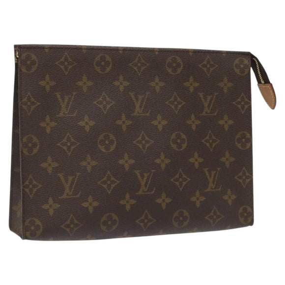 LOUIS VUITTON Monogram Poche Toilette 26 Pouch M47542 LV Auth KD133