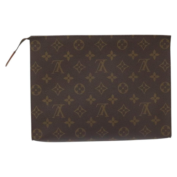 LOUIS VUITTON Monogram Poche Toilette 26 Pouch M47542 LV Auth KD133