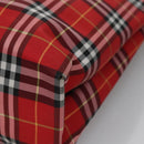 BURBERRY Nova Check Tote Bag Nylon Red Silver Auth KD137-12