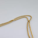 Christian Dior Honeycomb Canvas Chain Shoulder Bag PVC Leather White Auth KD140-14