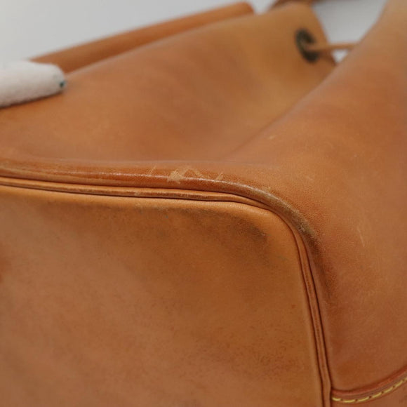 LOUIS VUITTON Nomad leather Petit Noe Shoulder Bag Beige M85003 LV Auth KD147