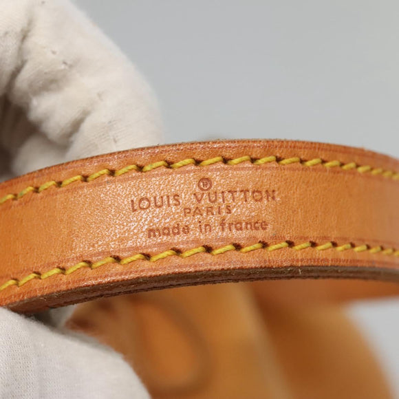 LOUIS VUITTON Nomad leather Petit Noe Shoulder Bag Beige M85003 LV Auth KD147
