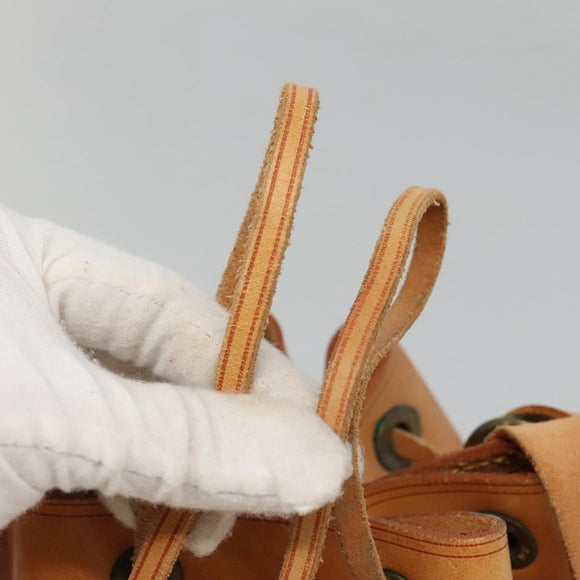 LOUIS VUITTON Nomad leather Petit Noe Shoulder Bag Beige M85003 LV Auth KD147