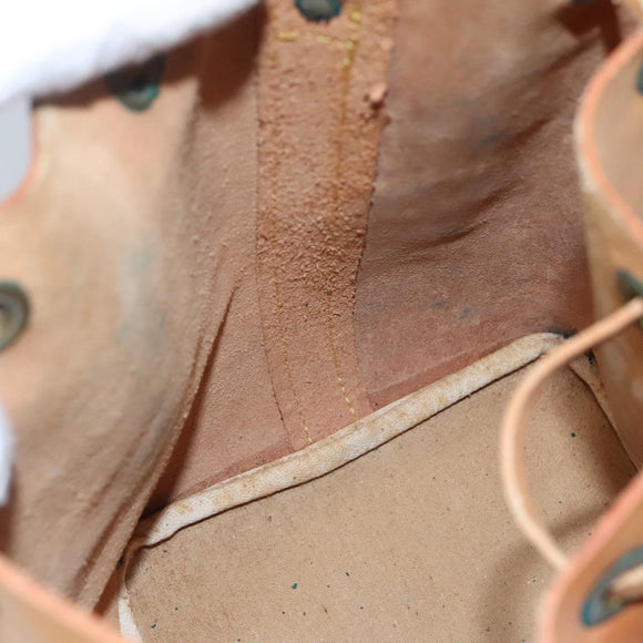 LOUIS VUITTON Nomad leather Petit Noe Shoulder Bag Beige M85003 LV Auth KD147