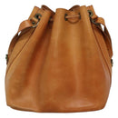 LOUIS VUITTON Nomad leather Petit Noe Shoulder Bag Beige M85003 LV Auth KD147-2