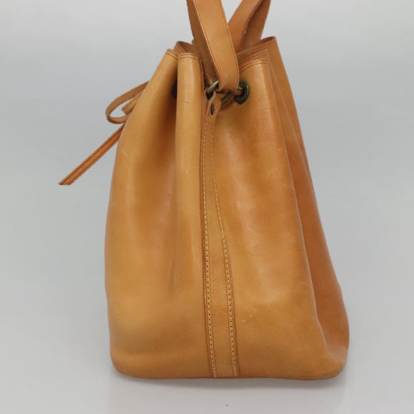 LOUIS VUITTON Nomad leather Petit Noe Shoulder Bag Beige M85003 LV Auth KD147