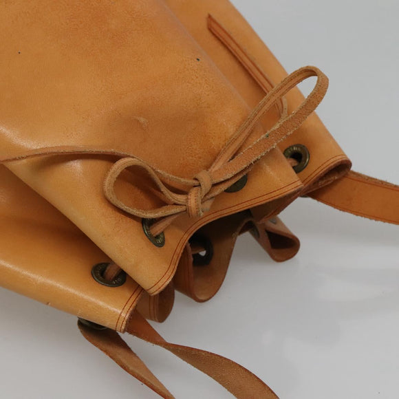 LOUIS VUITTON Nomad leather Petit Noe Shoulder Bag Beige M85003 LV Auth KD147