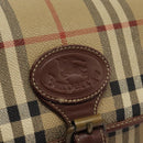 Burberrys Nova Check Shoulder Bag PVC Leather Beige Auth KD166-18