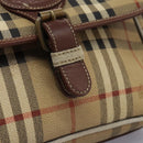 Burberrys Nova Check Shoulder Bag PVC Leather Beige Auth KD166-19