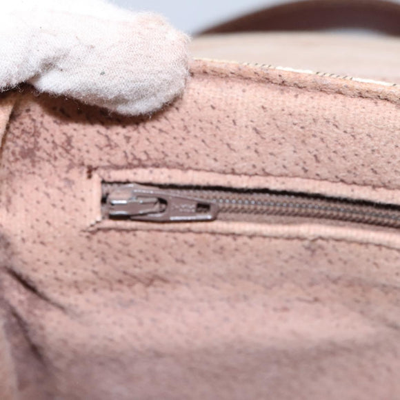 Burberrys Nova Check Shoulder Bag PVC Leather Beige Auth KD166