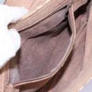 Burberrys Nova Check Shoulder Bag PVC Leather Beige Auth KD166-12