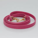 CELINE Hand Bag Leather 2way Gold Pink Auth KD168-20