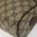 GUCCI GG Supreme Web Sherry Line Bag PVC Beige Gold 001 56 6472 4023 Auth KD170-14