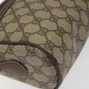 GUCCI GG Supreme Web Sherry Line Bag PVC Beige Gold 001 56 6472 4023 Auth KD170-15