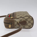 GUCCI GG Supreme Web Sherry Line Bag PVC Beige Gold 001 56 6472 4023 Auth KD170-4