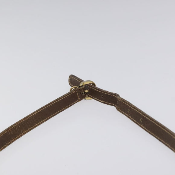 GUCCI GG Supreme Web Sherry Line Bag PVC Beige Gold 001 56 6472 4023 Auth KD170