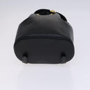 Salvatore Ferragamo Backpack Leather Black Gold Auth KD177-5