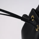 Salvatore Ferragamo Backpack Leather Black Gold Auth KD177-10