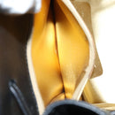 Salvatore Ferragamo Backpack Leather Black Gold Auth KD177-22