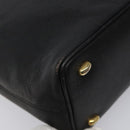 CELINE Shoulder Bag Leather Black Gold Auth KD180-13