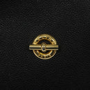 CELINE Shoulder Bag Leather Black Gold Auth KD180-14