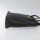 CELINE Shoulder Bag Leather Black Gold Auth KD180-4