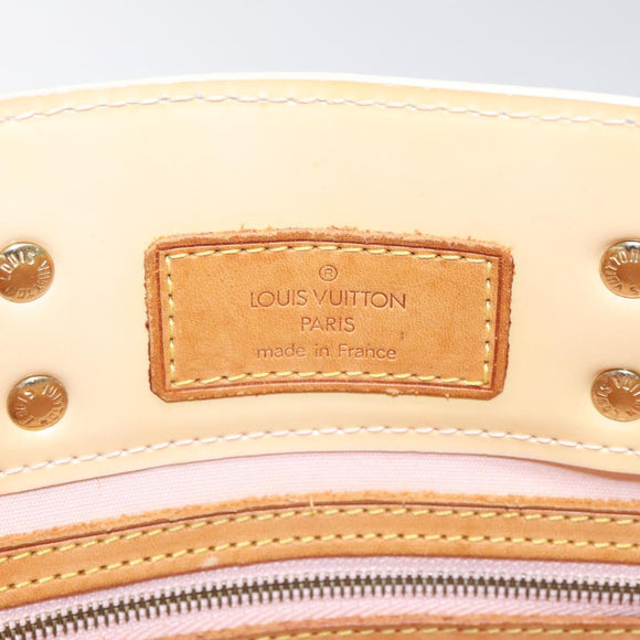 LOUIS VUITTON Monogram Vernis Reade PM Bag Marshmallow Pink M91306 Auth KD181