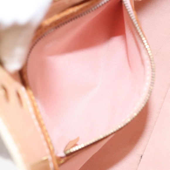LOUIS VUITTON Monogram Vernis Reade PM Bag Marshmallow Pink M91306 Auth KD181